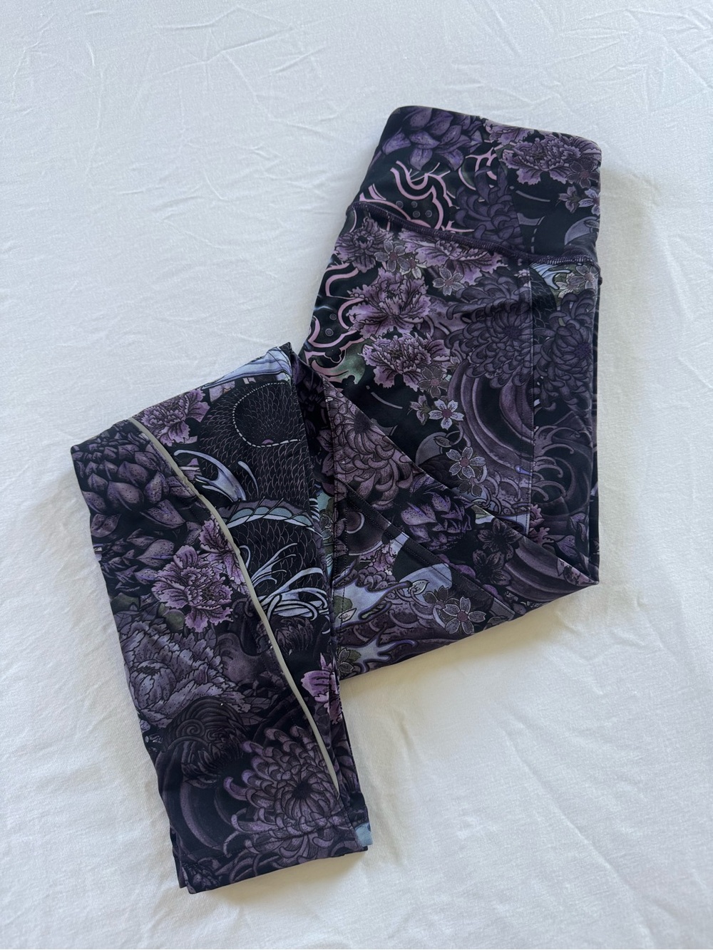 lululemon athletica Purple Floral Leggings